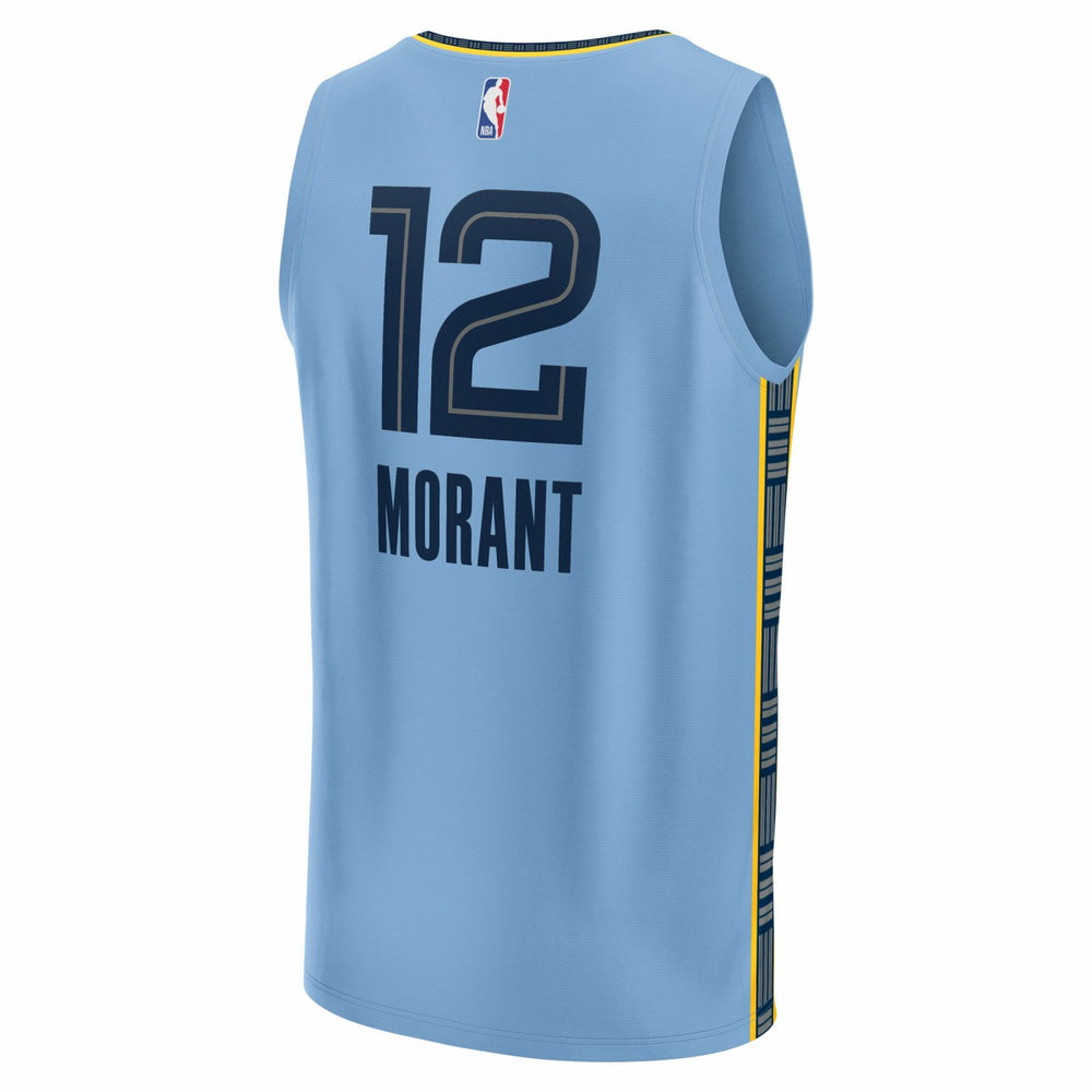 Ja Morant Memphis Grizzlies Fast Break Replica Player Jersey Statement Edition Light Blue | Fanatics Lifestyle