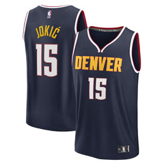 Nikola Jokic Denver Nuggets Fast Break Replica Player Jersey Icon Edition Navy | Fanatics discount