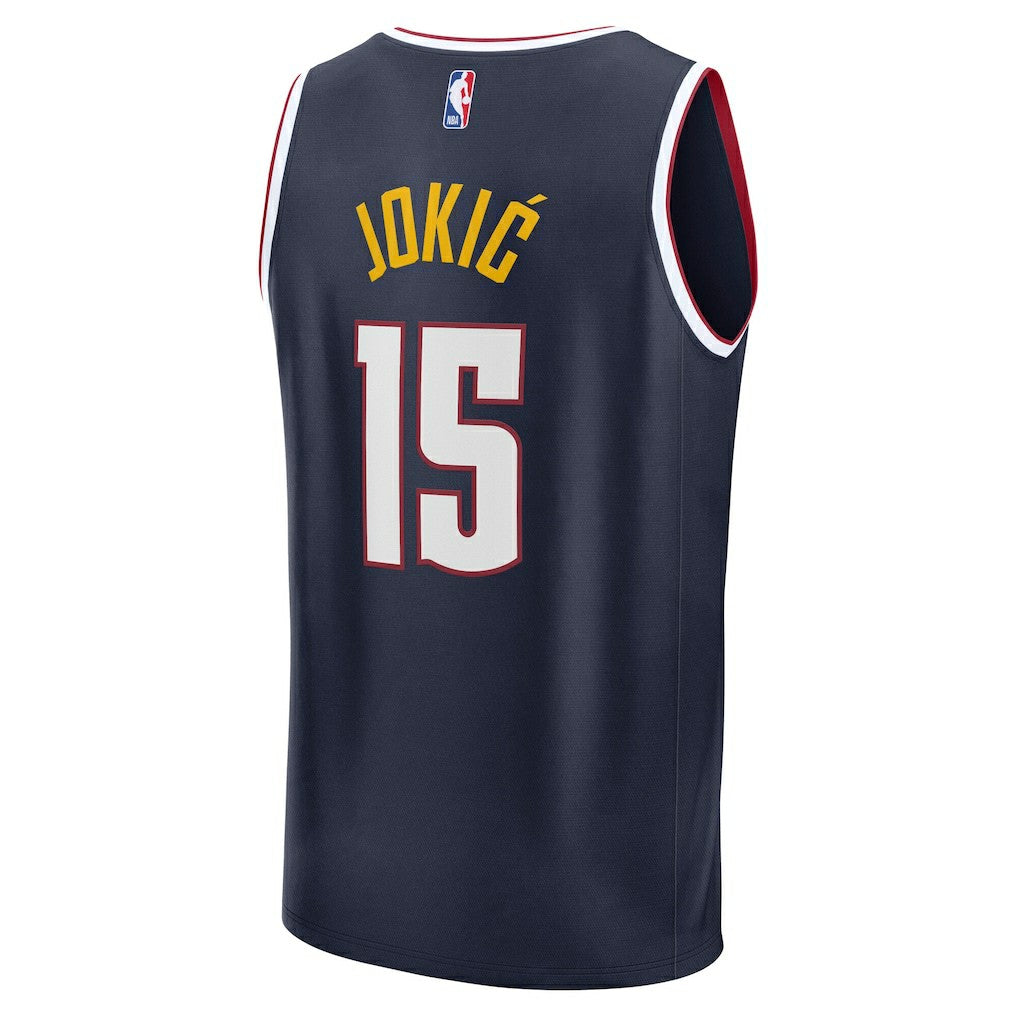 Nikola Jokic Denver Nuggets Fast Break Replica Player Jersey Icon Edition Navy | Fanatics discount