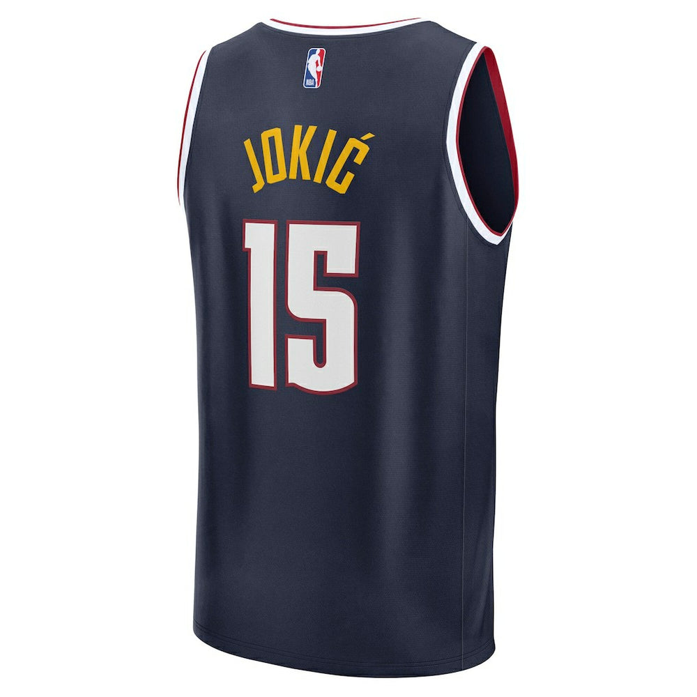 Nikola Jokic Denver Nuggets Fast Break Replica Player Jersey Icon Edition Navy | Fanatics discount