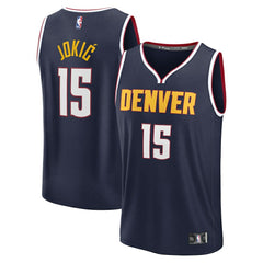Nikola Jokic Denver Nuggets Youth Fast Break Replica Player Jersey for sale Icon Editi- Navy | Fanatics for sale
