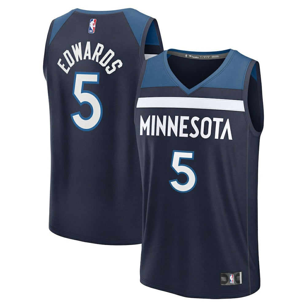 Anthony Edwards Minnesota Timberwolves Fast Break Replica Player Jersey Icon Edition Navy | Fanatics outlet