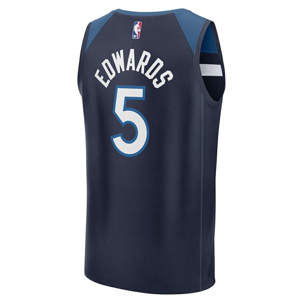 Anthony Edwards Minnesota Timberwolves Fast Break Replica Player Jersey Icon Edition Navy | Fanatics outlet