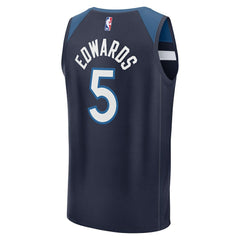 Anthony Edwards Minnesota Timberwolves Fast Break Replica Player Jersey Icon Edition Navy | Fanatics outlet