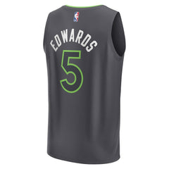Anthony Edwards Minnesota Timberwolves Fast Break Replica Player Jersey Statement Edition Anthracite | Fanatics outlet