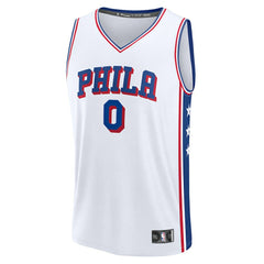 Tyrese Maxey Philadelphia 76ers Fast Break Replica Player Jersey Association Edition White | Fanatics for sale