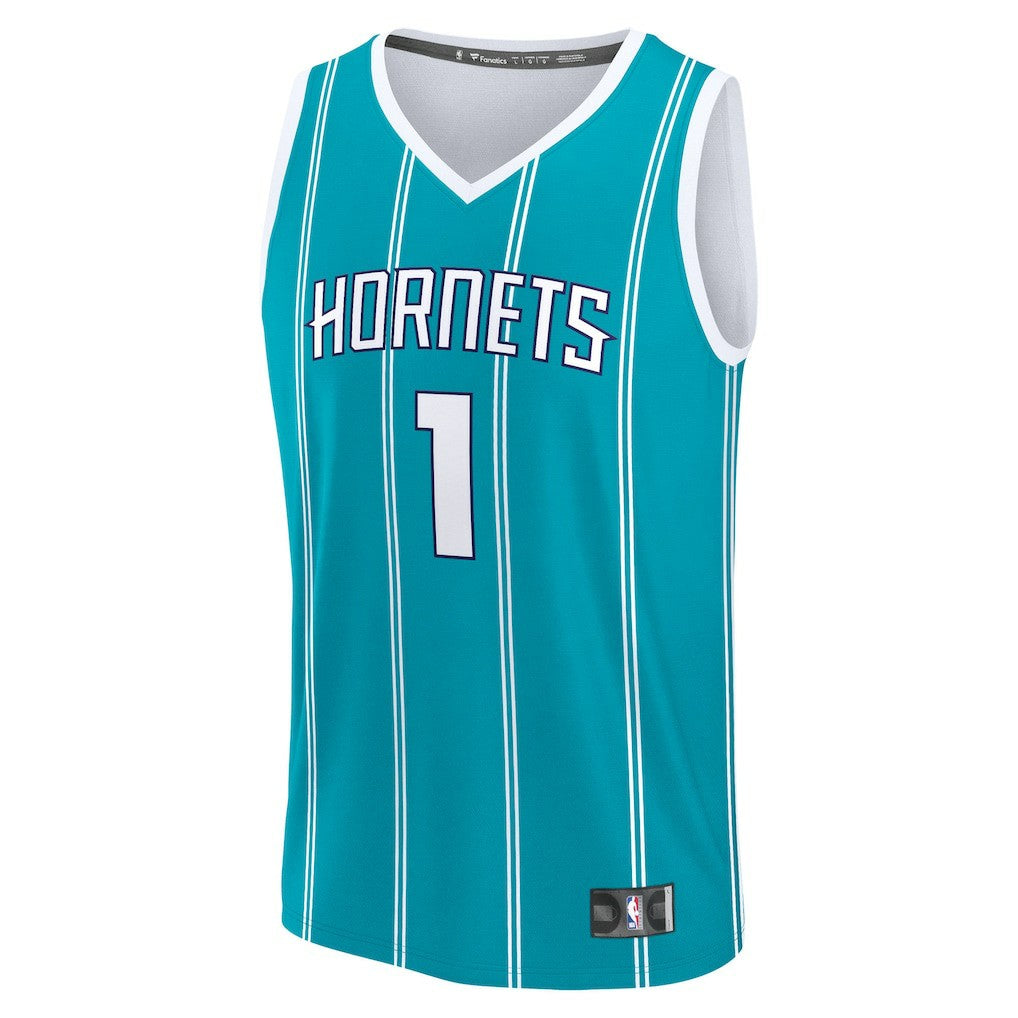 LaMelo Ball Charlotte Hornets Fast Break Replica Player Jersey Icon Edition Teal | Fanatics US