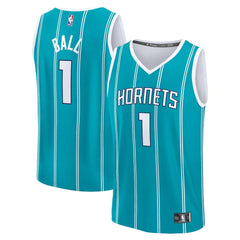 LaMelo Ball Charlotte Hornets Youth Fast Break Replica Player Jersey Icon Edition Teal | Fanatics for sale