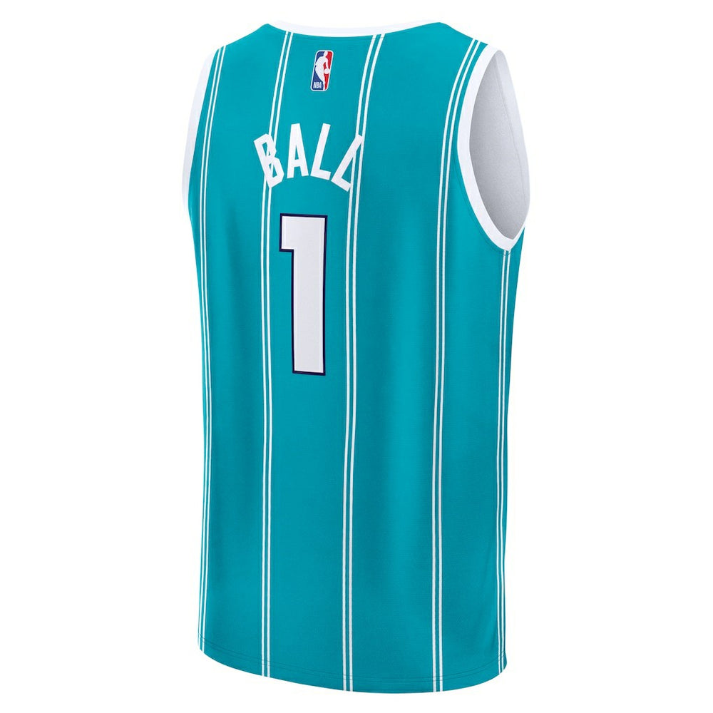 LaMelo Ball Charlotte Hornets Youth Fast Break Replica Player Jersey Icon Edition Teal | Fanatics for sale