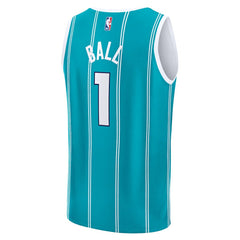LaMelo Ball Charlotte Hornets Youth Fast Break Replica Player Jersey Icon Edition Teal | Fanatics for sale