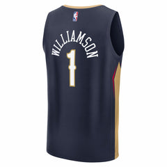 Zion Williamson New Orleans Pelicans Fast Break Replica Player Jersey Icon Edition Navy | Fanatics Near Me