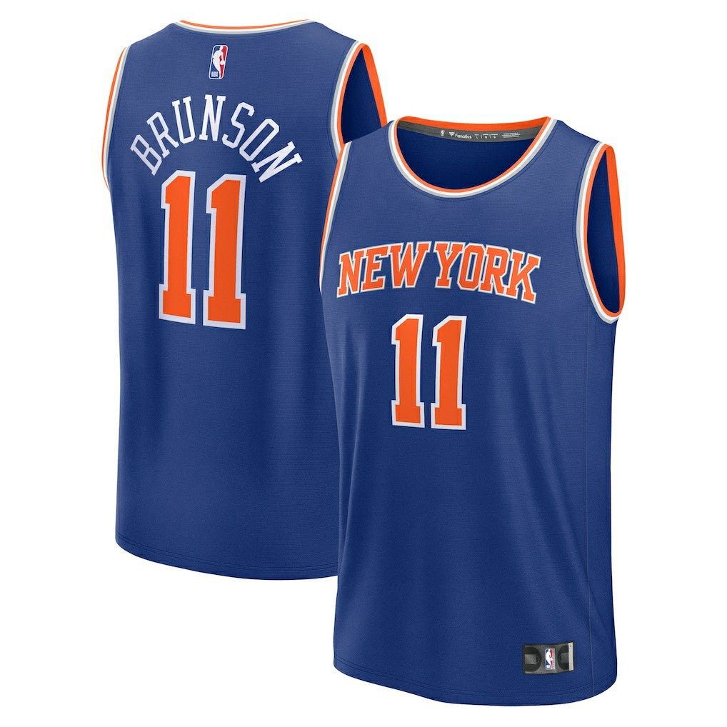 Jalen Brunson New York Knicks Fast Break Replica Player Jersey Icon Edition Blue | Fanatics discount