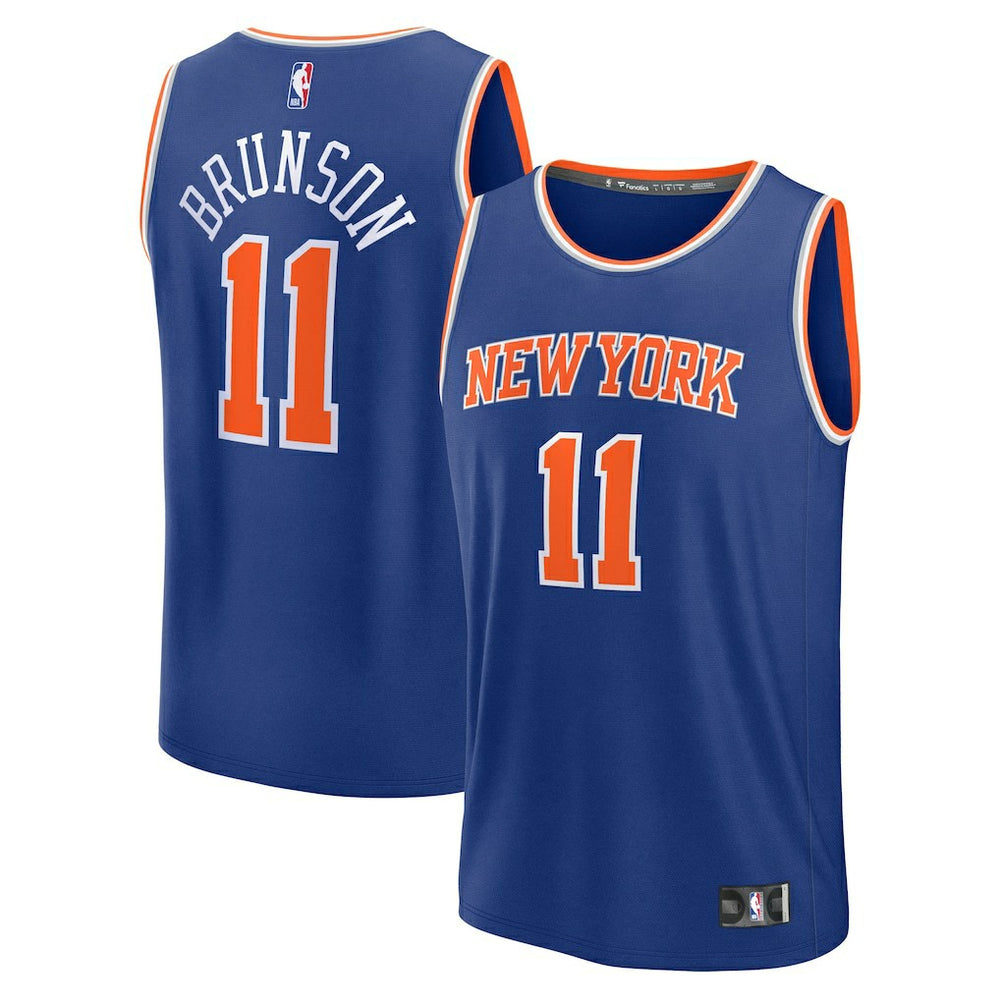 Jalen Brunson New York Knicks Fast Break Replica Player Jersey Icon Edition Blue | Fanatics discount