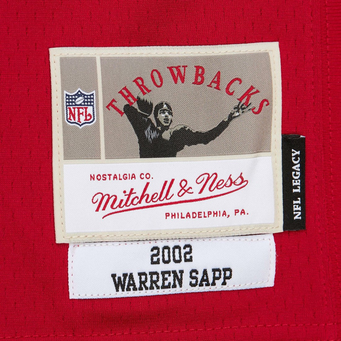 Mitchell & Ness Warren Sapp Tampa Bay Buccaneers 2002 Legacy Replica Jersey Red