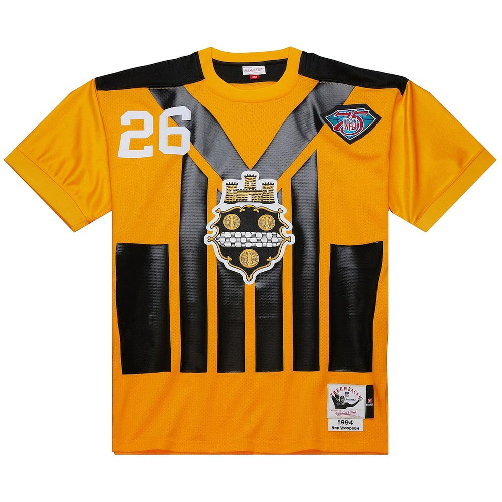 Mitchell & Ness Rod Woodson Pittsburgh Steelers 1994 Authentic Throwback Retired Player Jersey Gold