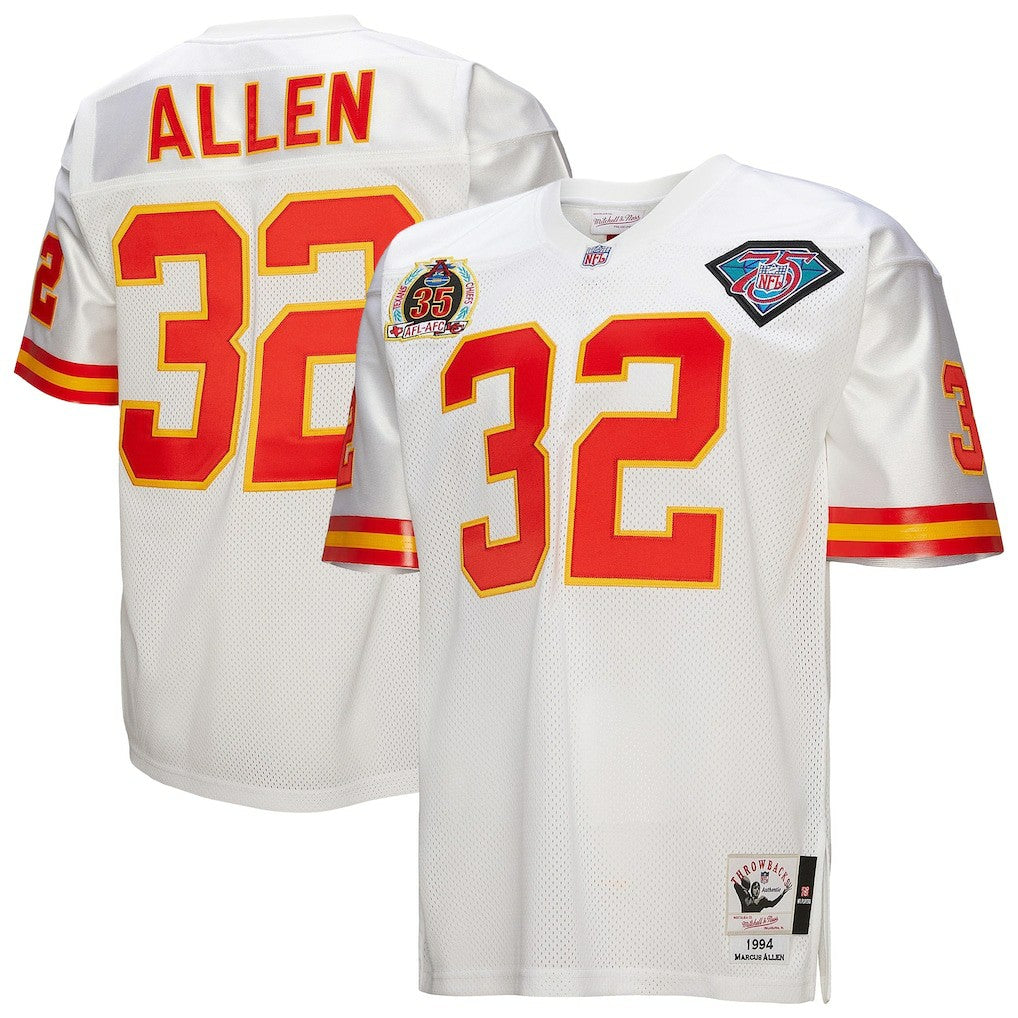 Mitchell & Ness Marcus Allen Kansas City Chiefs 1994 Authentic Throwback Retired Player Jersey White