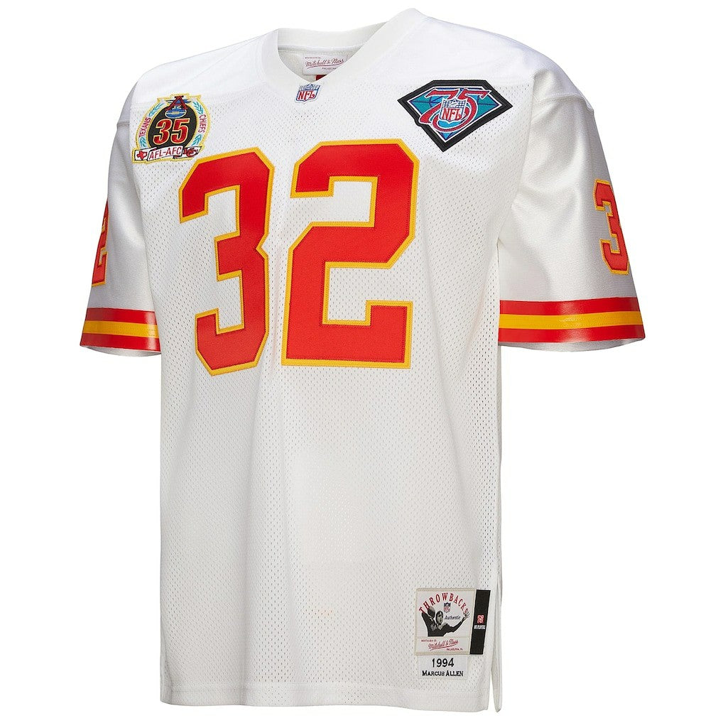 Mitchell & Ness Marcus Allen Kansas City Chiefs 1994 Authentic Throwback Retired Player Jersey White