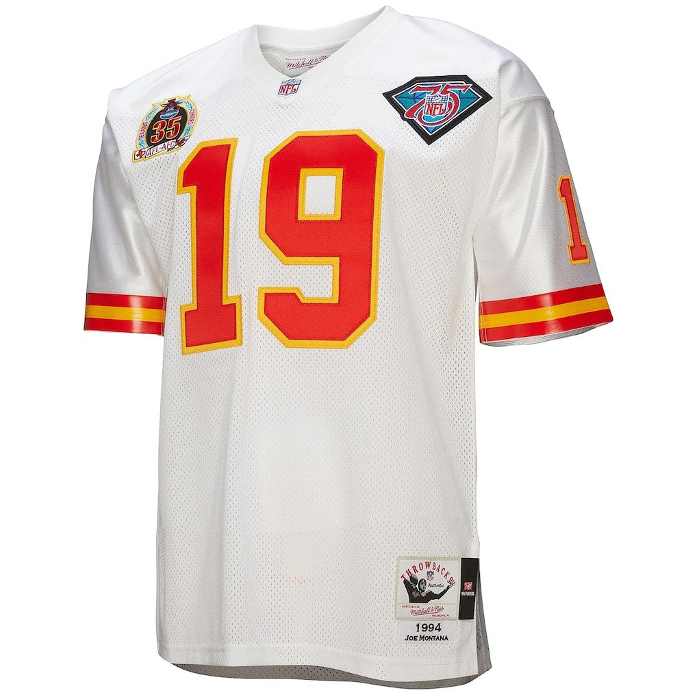 Mitchell & Ness Joe Montana Kansas City Chiefs 1994 Authentic Throwback Retired Player Jersey White