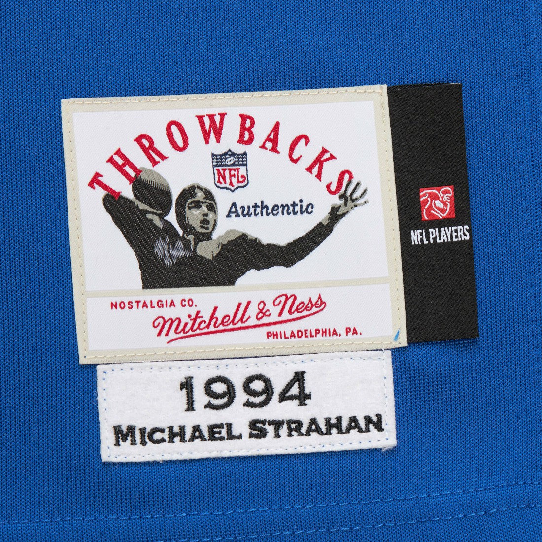 Mitchell & Ness Michael Strahan New York Giants 1994 Authentic Throwback Retired Player Jersey Royal