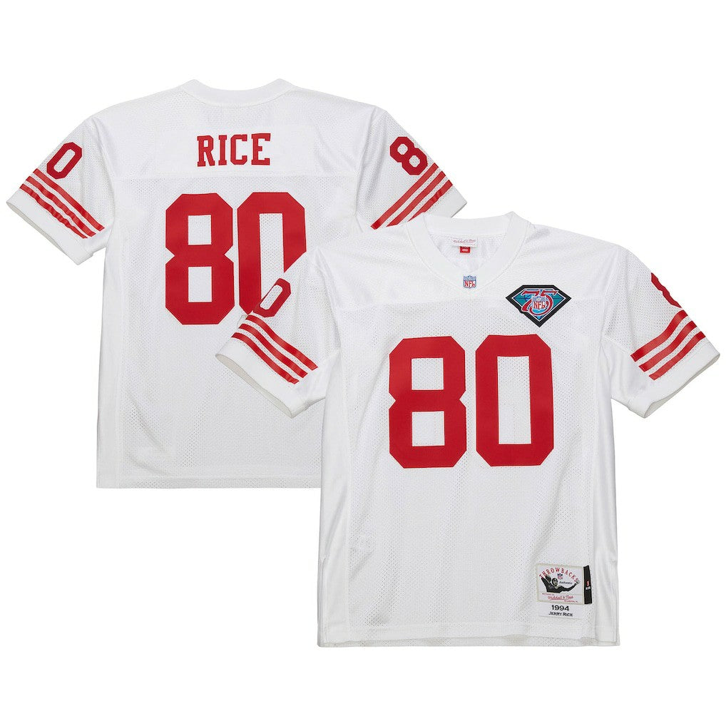 Mitchell & Ness Jerry Rice San Francisco 49ers 1994 Authentic Throwback Retired Player Jersey White