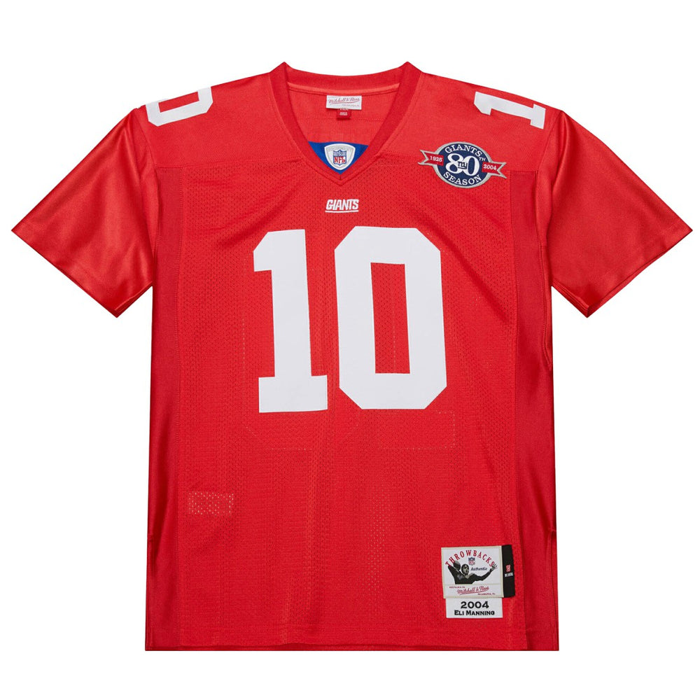 Mitchell & Ness Eli Manning New York Giants 2004 Authentic Throwback Retired Player Jersey Red