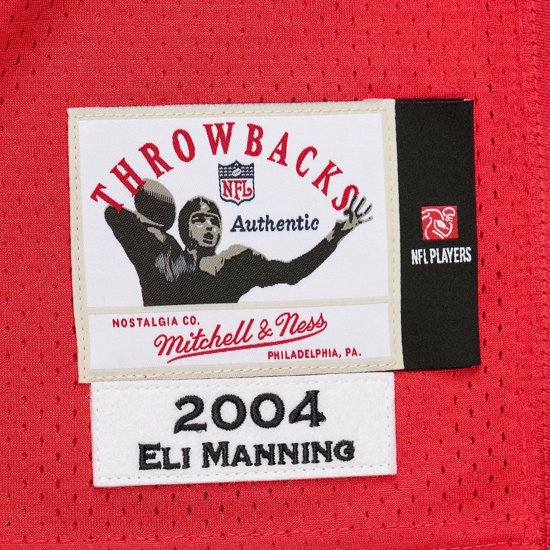 Mitchell & Ness Eli Manning New York Giants 2004 Authentic Throwback Retired Player Jersey Red