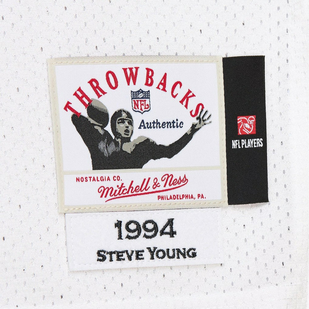 Mitchell & Ness Steve Young San Francisco 49ers 1994 Authentic Throwback Retired Player Jersey White