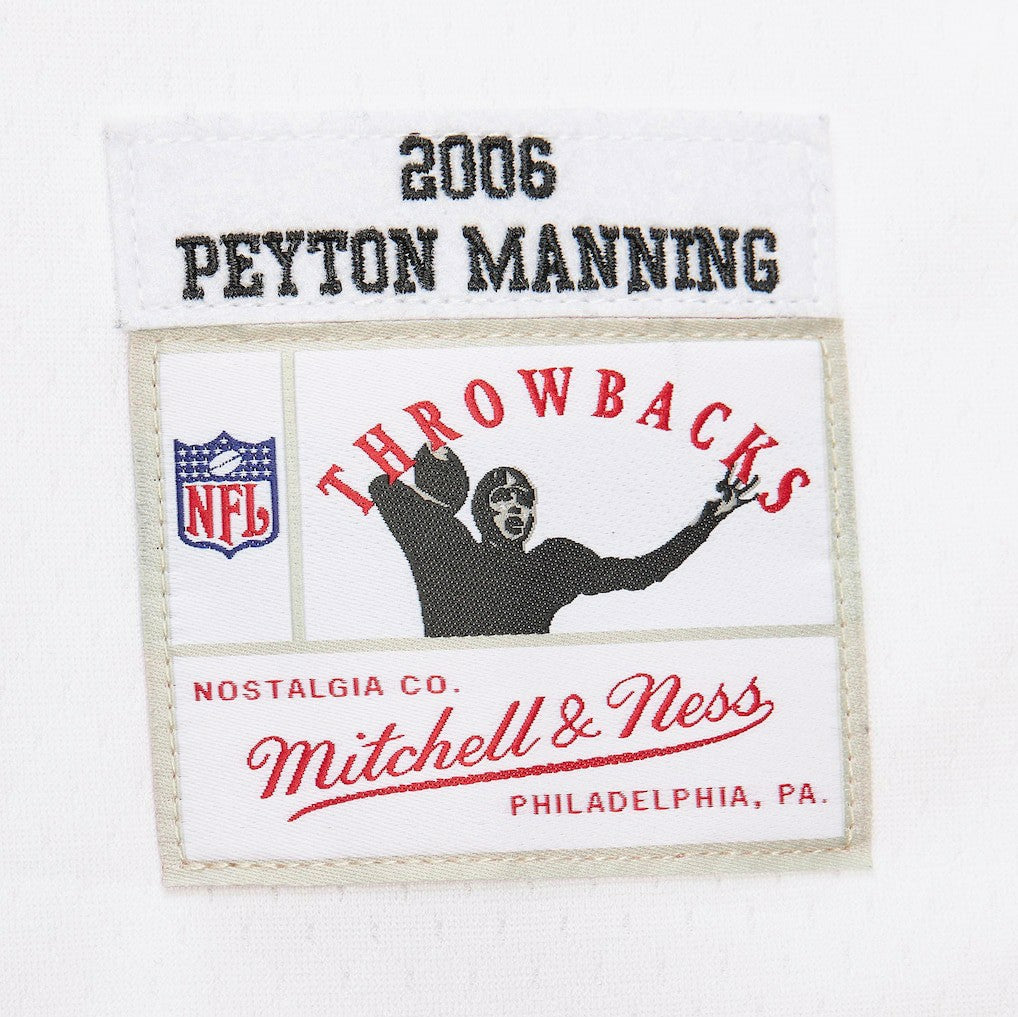 Mitchell & Ness Peyton Manning Indianapolis Colts Player Name & Number Hoodie Legacy Jersey White