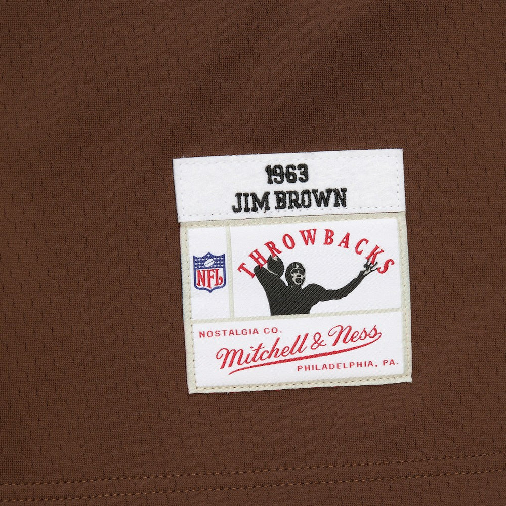 Mitchell & Ness Jim Brown Cleveland Browns Player Name & Number Hoodie Legacy Jersey Brown