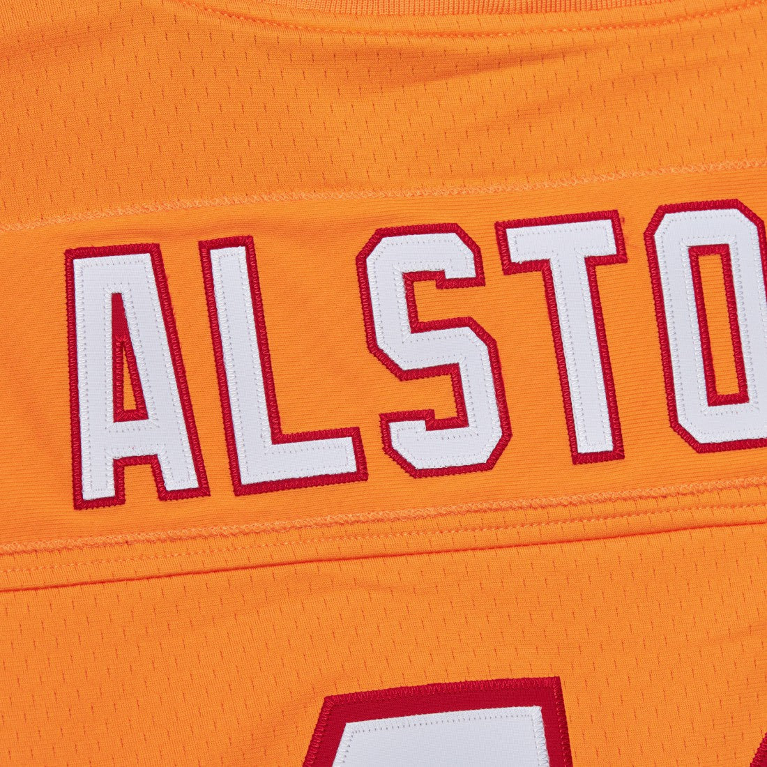 Mitchell & Ness Mike Alstott Tampa Bay Buccaneers Player Name & Number Hoodie Legacy Jersey Orange