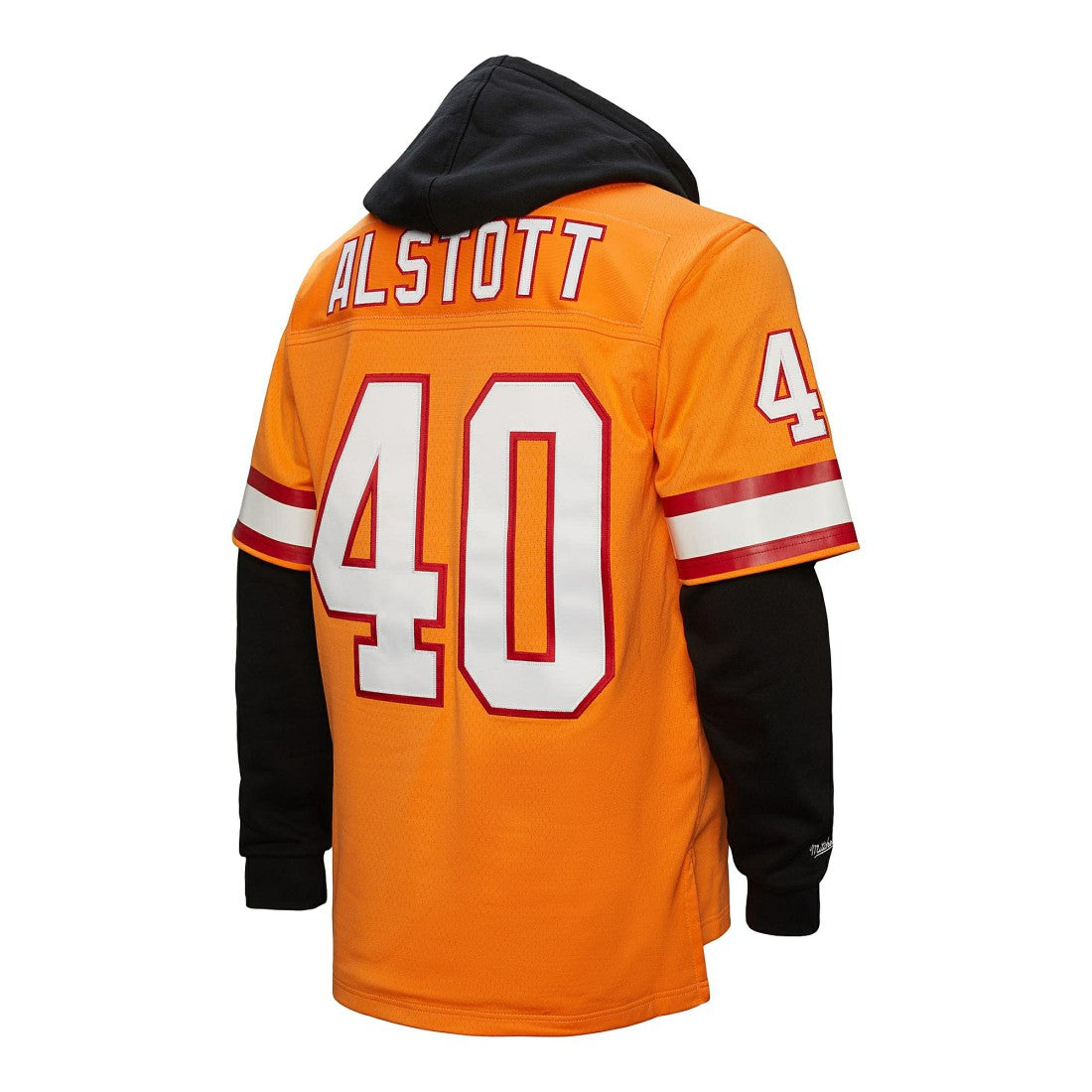 Mitchell & Ness Mike Alstott Tampa Bay Buccaneers Player Name & Number Hoodie Legacy Jersey Orange