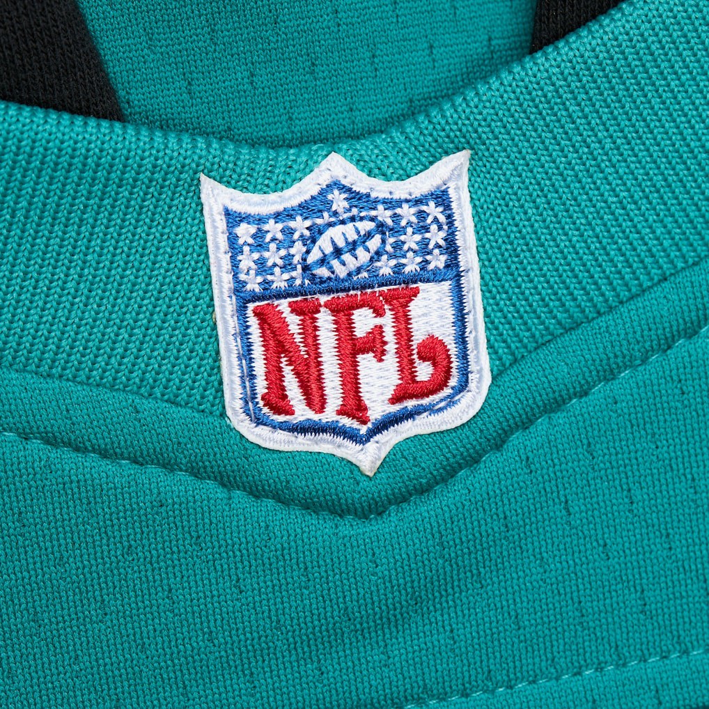 Mitchell & Ness Dan Marino Miami Dolphins Player Name & Number Hoodie Legacy Jersey Aqua