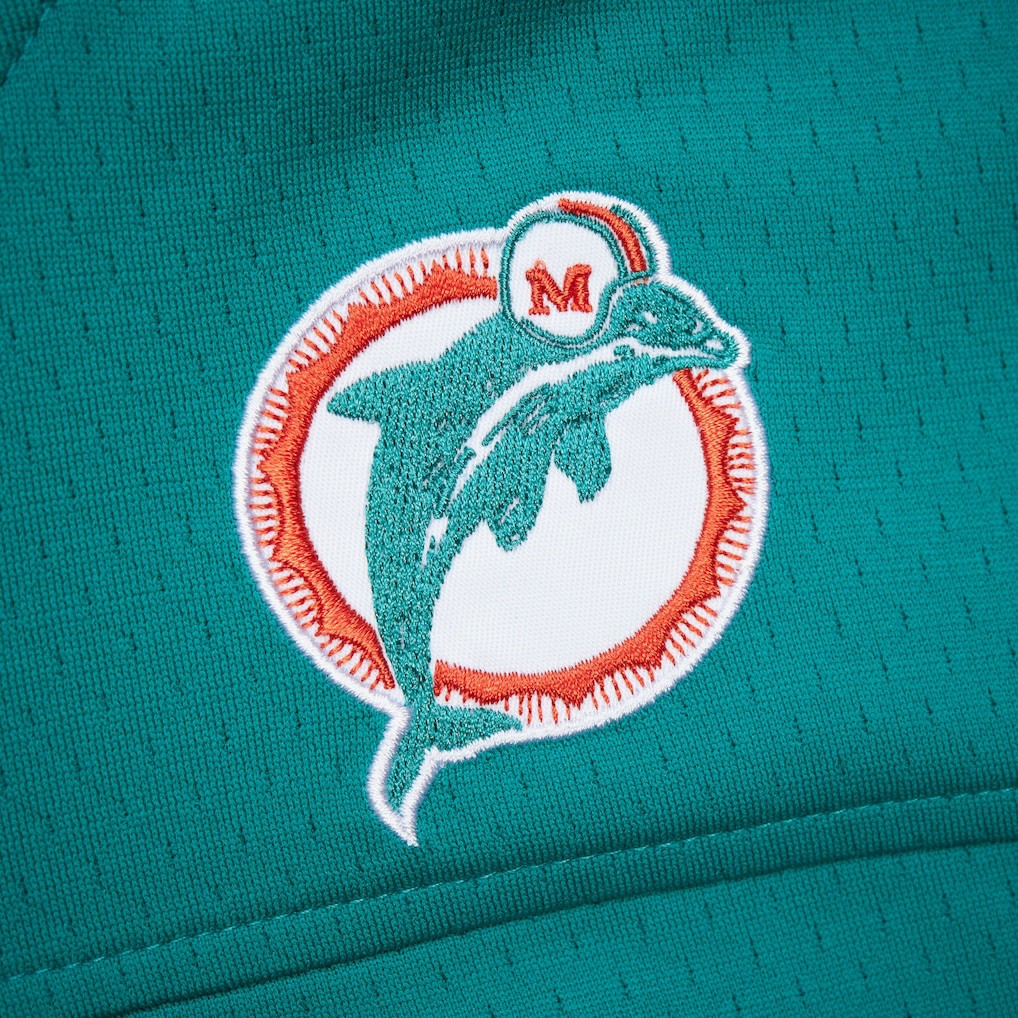 Mitchell & Ness Dan Marino Miami Dolphins Player Name & Number Hoodie Legacy Jersey Aqua