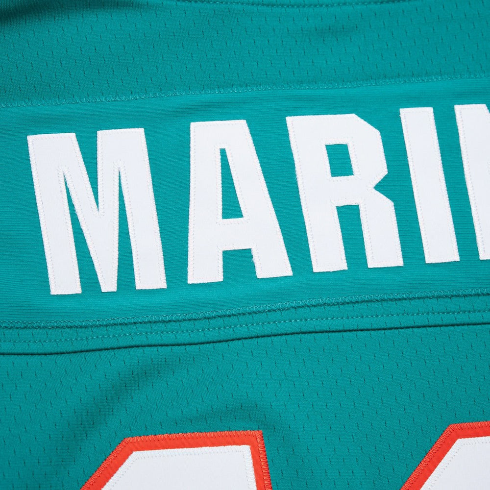 Mitchell & Ness Dan Marino Miami Dolphins Player Name & Number Hoodie Legacy Jersey Aqua
