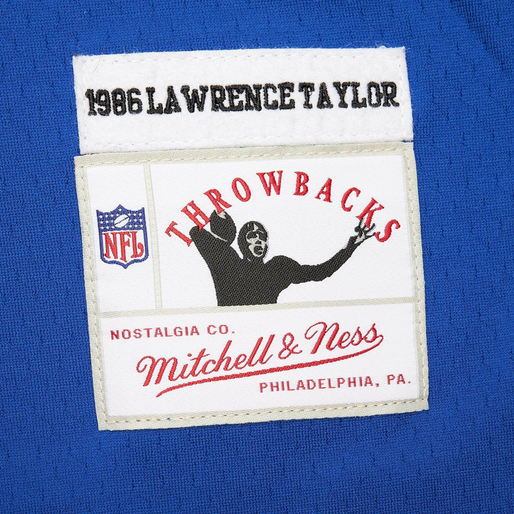 Mitchell & Ness Lawrence Taylor New York Giants Player Name & Number Hoodie Legacy Jersey Royal