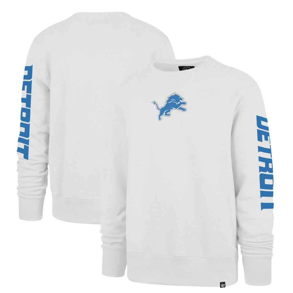 47 brand Detroit Lions '47 Headline Pullover Sweatshirt White