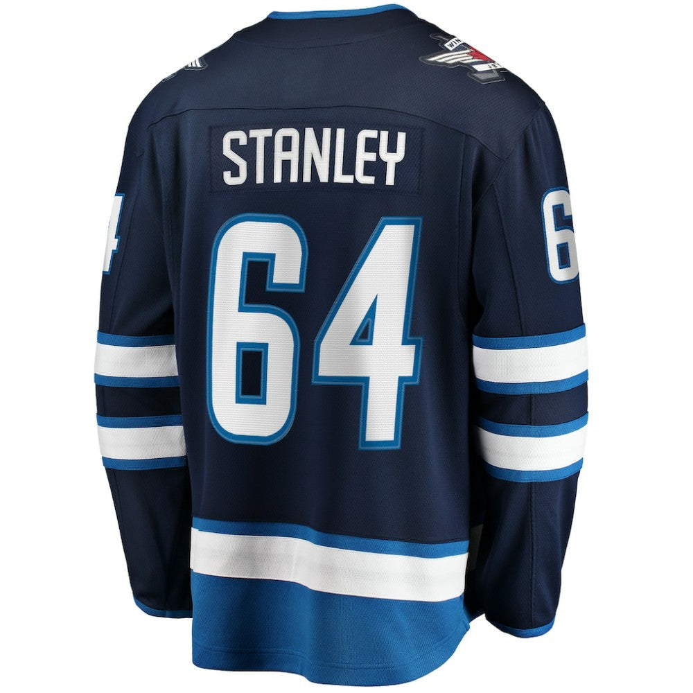 Logan Stanley Winnipeg Jets Fanatics Home Premier Breakaway Player Jersey - Navy - NHL 201452159