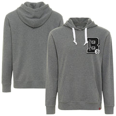 Brooklyn Nets Sportiqe Unisex Varsity Collection Blake Pullover Hoodie Heather Gray