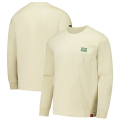 Milwaukee Bucks Sportiqe Unisex Wales Heavyweight Pocket Long Sleeve T-Shirt Cream