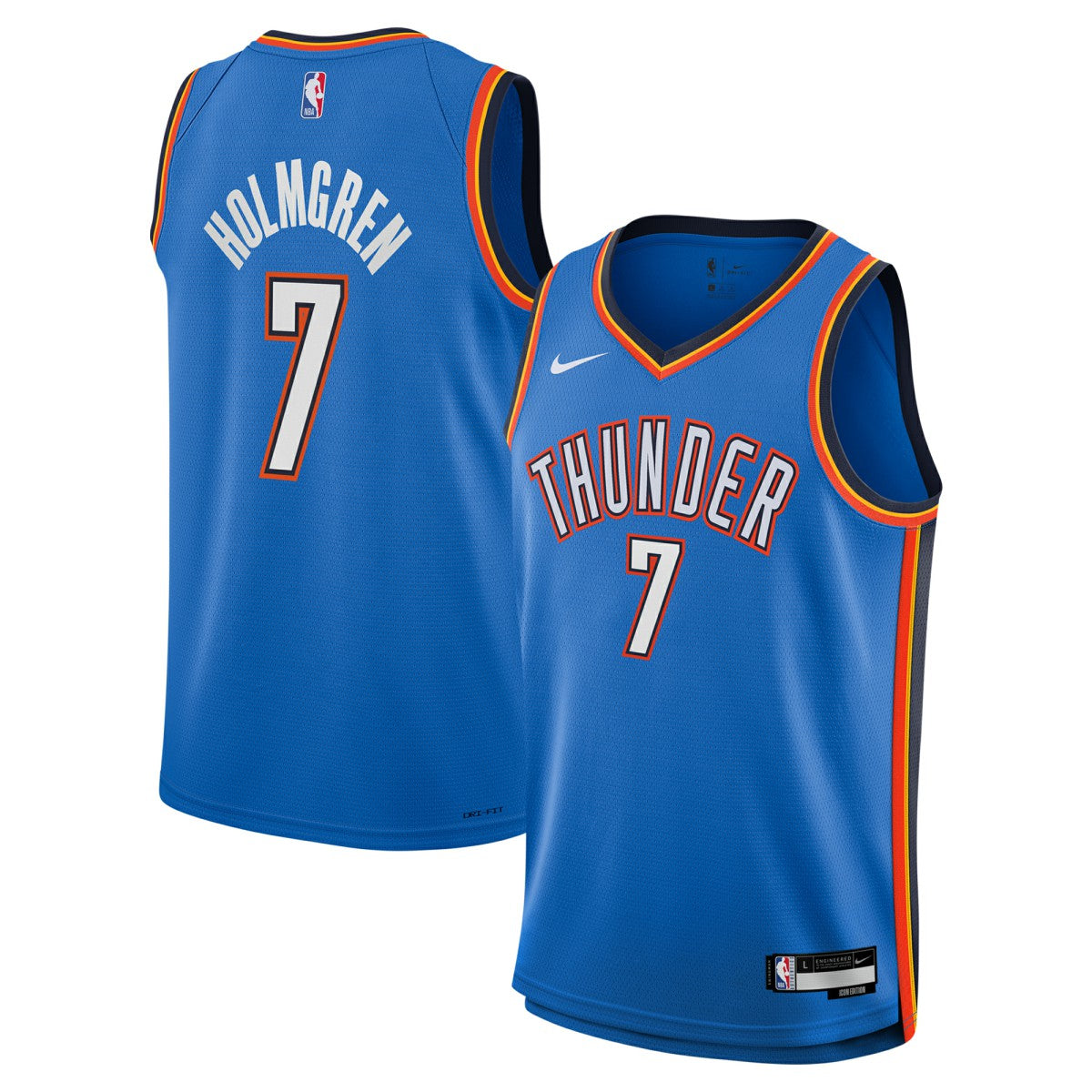 Chet Holmgren Oklahoma City Thunder Youth Swingman Jersey Icon Edition Blue | Nike US