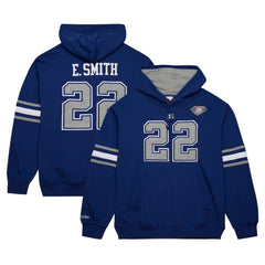 Mitchell & Ness Emmitt Smith Dallas Cowboys Retired Player Name & Number Pullover Hoodie Navy