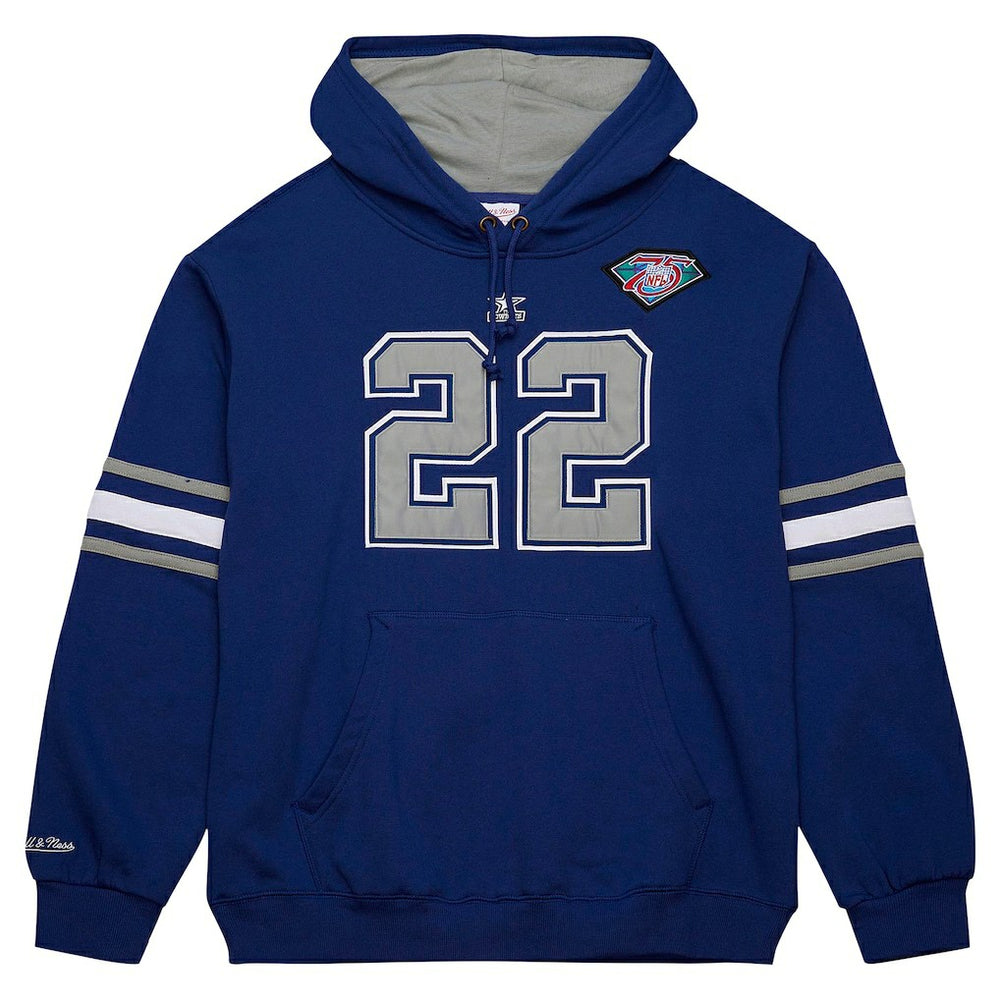Mitchell & Ness Emmitt Smith Dallas Cowboys Retired Player Name & Number Pullover Hoodie Navy