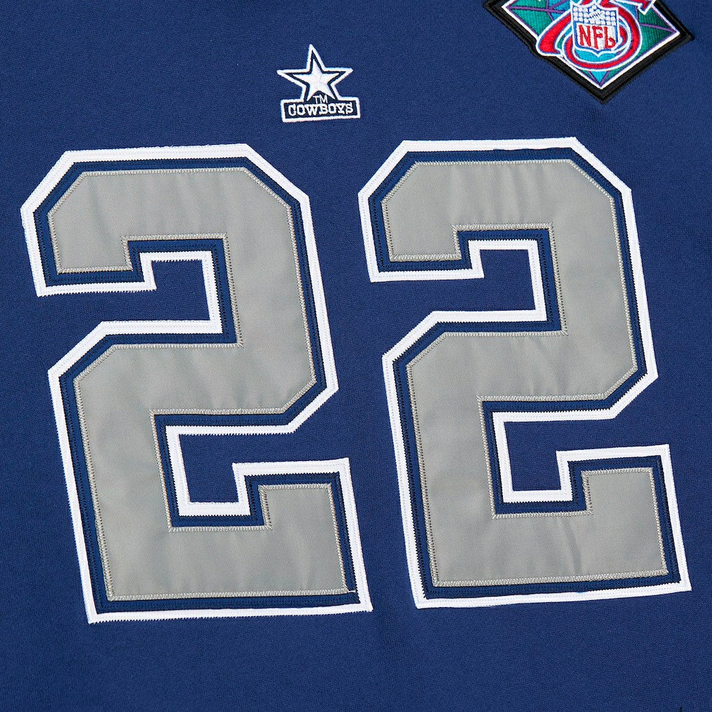 Mitchell & Ness Emmitt Smith Dallas Cowboys Retired Player Name & Number Pullover Hoodie Navy