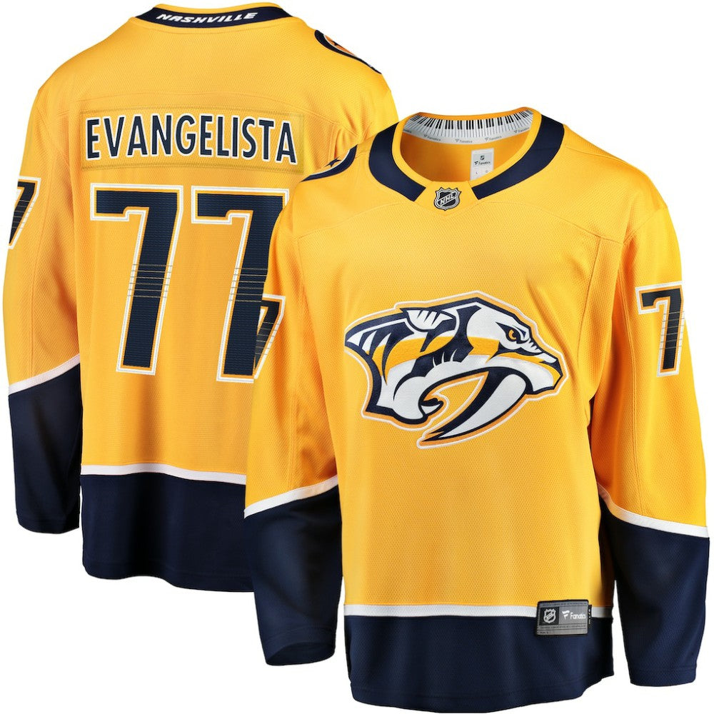 Luke Evangelista Nashville Predators Fanatics Premier Breakaway Player Jersey - Gold - NHL 201454727