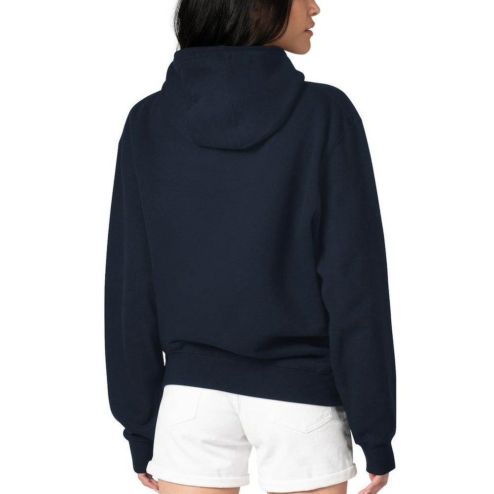 Seattle Seahawks G-III 4Her by Carl Banks Women's Football Logo Fleece Tri-Blend Pullover Hoodie Navy