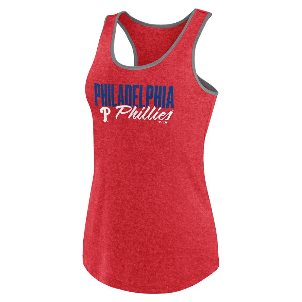 Philadelphia Phillies Profile Women's Plus Size Racerback Tank Top - Red - MLB Sale