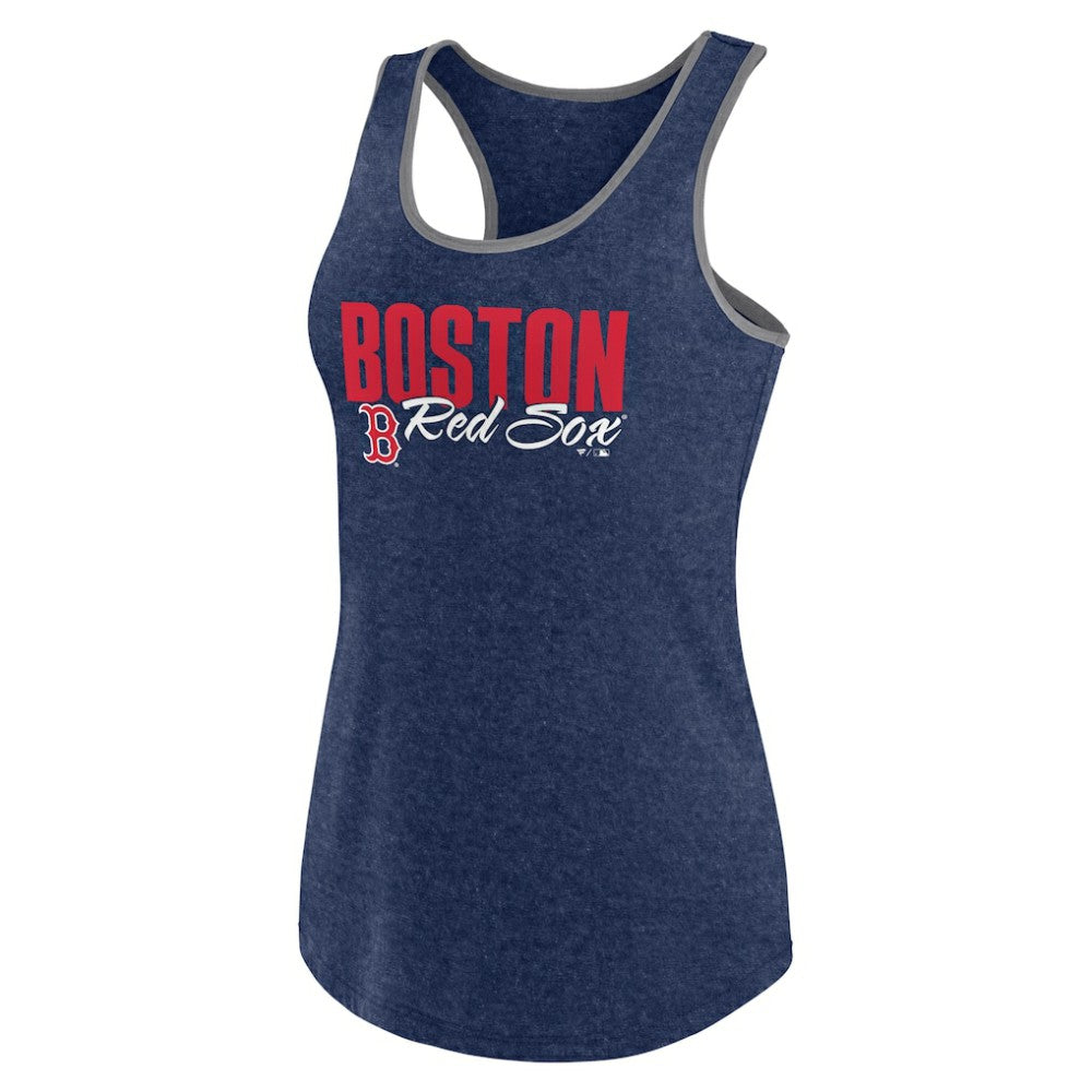 Boston Red Sox Profile Women's Plus Size Racerback Tank Top - Navy - MLB Sale