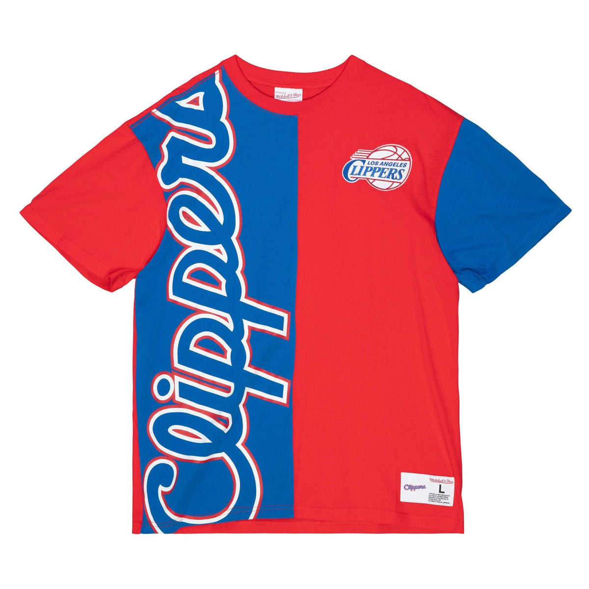 LA Clippers Play By Play 2.0 T-Shirt Royal/Red | Mitchell & Ness Near Me