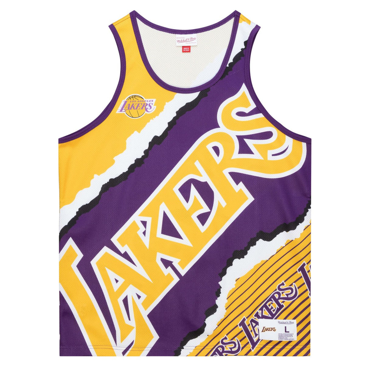 Los Angeles Lakers Jumbotron 2.0 Sublimated Tank Top Gold | Mitchell & Ness Near Me