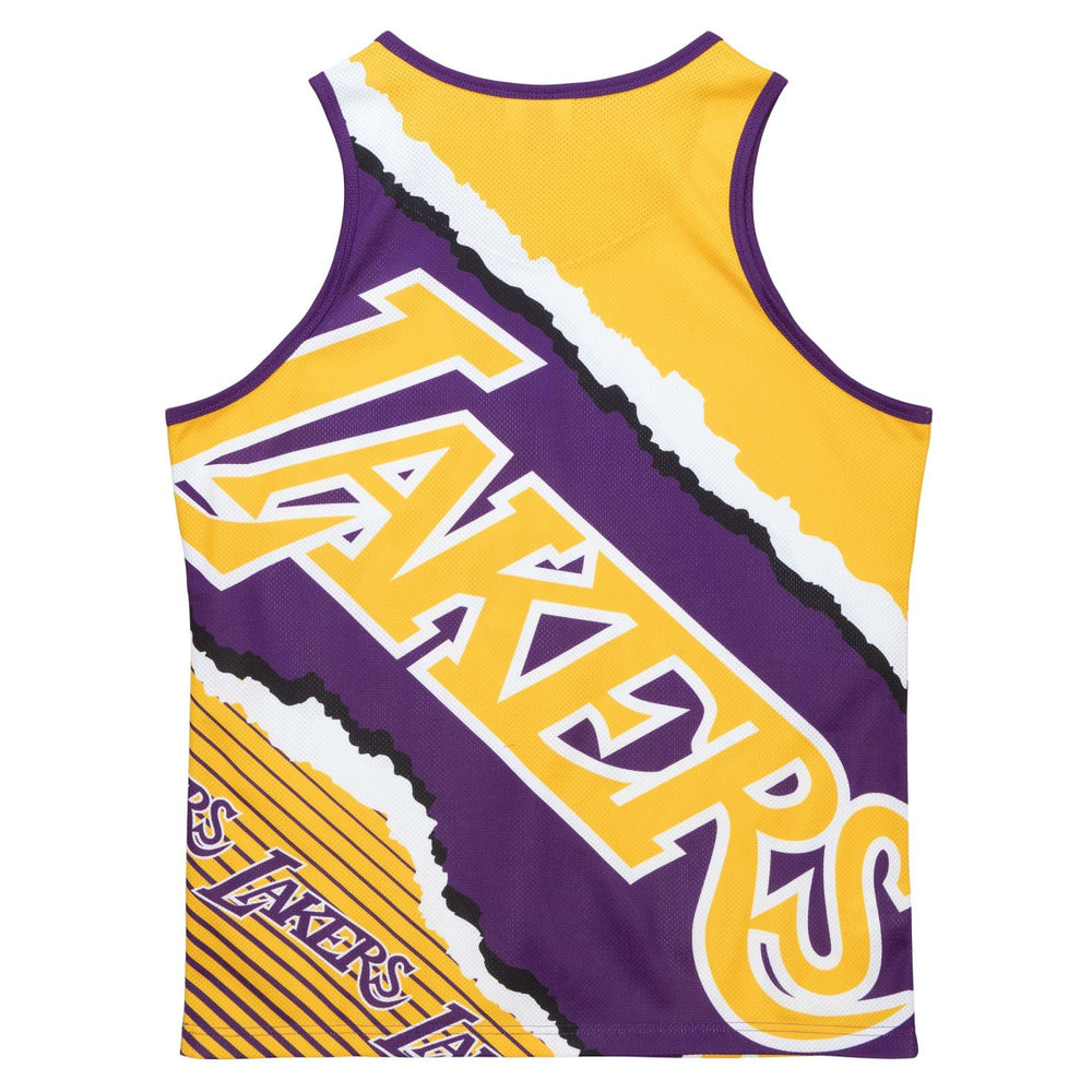 Los Angeles Lakers Jumbotron 2.0 Sublimated Tank Top Gold | Mitchell & Ness Near Me